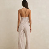 Louise Wide Leg Pant - Tan