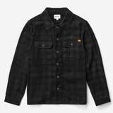 Cord Check Overshirt - Black