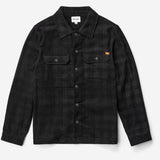 Cord Check Overshirt - Black
