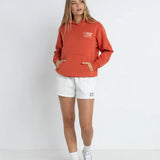 Rhythm W´s Surf Hoodie - Dusty Red
