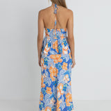Paradise Flora's Maxi Skirt - Blue