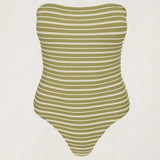 Vista Stripe One Piece - Olive