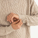 Mohair Fishermans Knit - Oatmeal