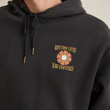 Surf Essentials Fleece Hood - Washed Black
