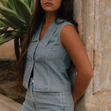 Sailor Denim Vest - Denim