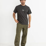 Vintage Embroidered T-shirt - Charcole