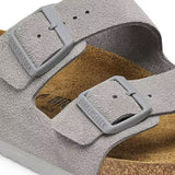Arizona Suede Leather Narrow - Stone Coin