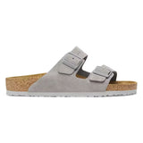 Arizona Suede Leather Narrow - Stone Coin