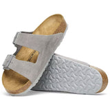 Arizona Suede Leather Narrow - Stone Coin
