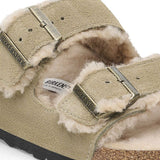 Arizona Shearling Suede Leather/Fur Narrow - Taupe