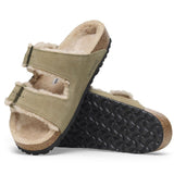 Arizona Shearling Suede Leather/Fur Narrow - Taupe