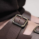 Arizona Wire Buckle Leather Men - Vintage Wood Roast