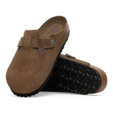Boston Suede Soft Footbed Narrow - Dark Tea