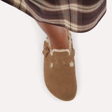 Boston Shearling Narrow - Dark Tea