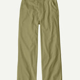 Point Reyes Canvas Wide Leg Pants W - Gumtree Green