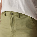 Point Reyes Canvas Wide Leg Pants W - Gumtree Green