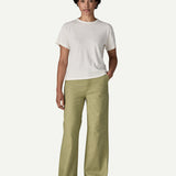 Point Reyes Canvas Wide Leg Pants W - Gumtree Green