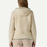 W´s Retro Pile Hoody - Natural w/Ellwood Green