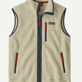 Retro Pile Vest - Pelican/Smolder Blue