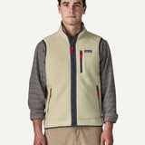 Retro Pile Vest - Pelican/Smolder Blue