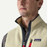 Retro Pile Vest - Pelican/Smolder Blue