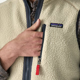 Retro Pile Vest - Pelican/Smolder Blue