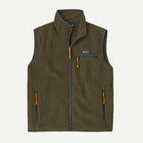 M'S Retro Pile Vest - Basin Green