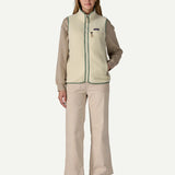 W´s Retro Pile Vest - Natural w/Ellwood Green