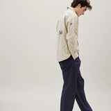 Maple Embroidery Oxford Shirt - Oat