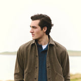 Berry Denim Overshirt - Brown Denim
