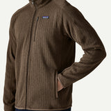 M'S Better Sweater Jkt - Marlow Brown Rib Knit