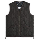 Military Zip V-Neck Down Vest - D.Choco