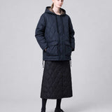 Military Hooded Down Jacket - L.Mocha