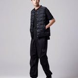 V-Neck Down Vest - Olive