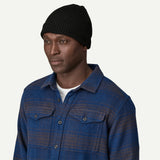 Fishermans Rolled Beanie - Black