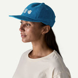 Corduroy Cap - Kaleido Flowers: Shore Blue