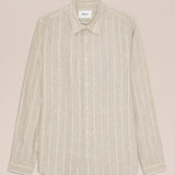 Enzo Shirt 5728 - Oat Stripe