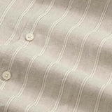 Enzo Shirt 5728 - Oat Stripe