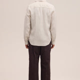 Enzo Shirt 5728 - Oat Stripe
