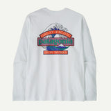 M'S L/S Great Waves Responsibili-Tee - Fiber White