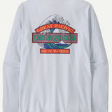 L/S Great Waves Tee - White