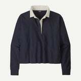 W´s L/S Rugby Shirt - Sunken Blue