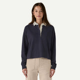 W´s L/S Rugby Shirt - Sunken Blue