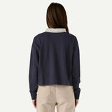 W´s L/S Rugby Shirt - Sunken Blue