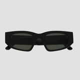 Eclipse Matt Black - Green Solid Lens