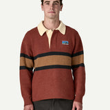 Recycled Wool-Blend Rugby Sweater - Rugby Big: Sunken Blue