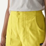Retro Cord Shorts W - Lemon Zest