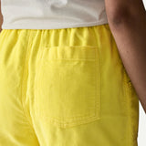 Retro Cord Shorts W - Lemon Zest