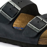 Sandal Arizona Slim Oiled Leather - Black