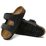 Sandal Arizona Slim Oiled Leather - Black